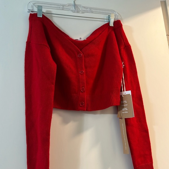 Reformation Tops - Reformation cherry color cardigan